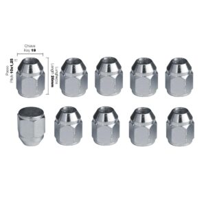 Simoni Racing Παξιμάδια Κωνικά 10x1,5 Μήκους 26mm για Κλειδί No 19 10τμχ Κωδικός: SRDR/12-10