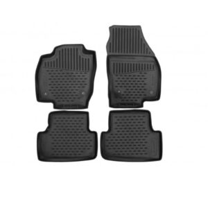 Novline Σετ Μπροστινά και Πίσω Πατάκια 4τμχ Τύπου Σκαφάκι για Volkswagen T-Cross 2018 Μαύρα Κωδικός: ELEMENT02538210K