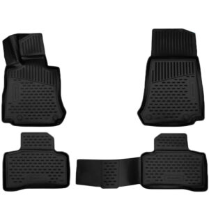 Novline Σετ Μπροστινά και Πίσω Πατάκια 4τμχ Τύπου Σκαφάκι για Mercedes-Benz GLC 2015 Μαύρα Κωδικός: ELEMENT3D01495210K