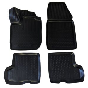 Novline Σετ Μπροστινά και Πίσω Πατάκια 4τμχ Τύπου Σκαφάκι για Dacia Duster 2018 Μαύρα Κωδικός: ELEMENT3D01919210K