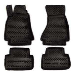 Novline Σετ Μπροστινά και Πίσω Πατάκια 4τμχ Τύπου Σκαφάκι για Audi A4 2000-2007 Μαύρα Κωδικός: ELEMENT3D01961210K