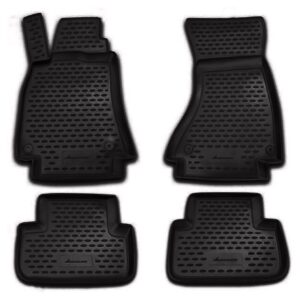 Novline Σετ Μπροστινά και Πίσω Πατάκια 4τμχ Τύπου Σκαφάκι για Audi A6 1997-2005 Μαύρα Κωδικός: ELEMENT3D01963210K