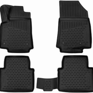 Novline Σετ Μπροστινά και Πίσω Πατάκια Universal 4τμχ Τύπου Σκαφάκι 2017 Μαύρα Κωδικός: ELEMENT3D01972210K