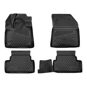 Novline Σετ Μπροστινά και Πίσω Πατάκια 4τμχ Τύπου Σκαφάκι για Opel Grandland X 2017+ Μαύρα Κωδικός: ELEMENT3D01973210K