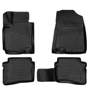 Novline Σετ Μπροστινά και Πίσω Πατάκια 4τμχ Τύπου Σκαφάκι για Hyundai i20 2014+ Μαύρα Κωδικός: ELEMENT3D02054210