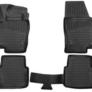 Novline Σετ Μπροστινά και Πίσω Πατάκια 4τμχ Τύπου Σκαφάκι για Skoda Scala 2019+ Μαύρα Κωδικός: ELEMENT3D02215210K