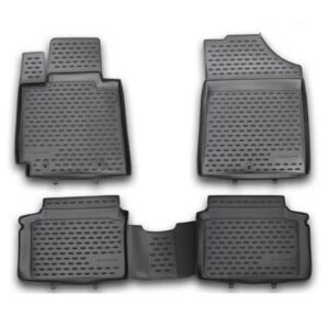 Novline Σετ Μπροστινά και Πίσω Πατάκια 4τμχ Τύπου Σκαφάκι για Audi A6 2018+ Μαύρα Κωδικός: ELEMENT3D02218210K