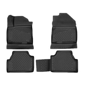 Novline Σετ Μπροστινά και Πίσω Πατάκια 4τμχ Τύπου Σκαφάκι για Hyundai Kona Ηλεκτρικό 5D 2018+ Μαύρα Κωδικός: ELEMENT3D02234210