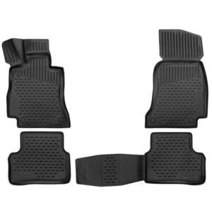 Novline Σετ Μπροστινά και Πίσω Πατάκια 4τμχ Τύπου Σκαφάκι για Mini Countryman HB 2016 Μαύρα Κωδικός: ELEMENT3D02318210K