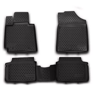 Novline Σετ Μπροστινά και Πίσω Πατάκια 4τμχ Τύπου Σκαφάκι για Hyundai i20 2019+ Μαύρα Κωδικός: ELEMENT3D02326210