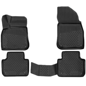 Novline Σετ Μπροστινά και Πίσω Πατάκια 4τμχ Τύπου Σκαφάκι για Porsche Cayenne 5D 2017+ Μαύρα Κωδικός: ELEMENT3D02355210K