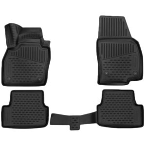 Novline Σετ Μπροστινά και Πίσω Πατάκια 4τμχ Τύπου Σκαφάκι για Seat Alhambra 2017+ Μαύρα Κωδικός: ELEMENT3D02409210K