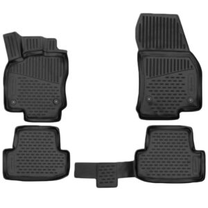 Novline Μπροστινά Πατάκια 2τμχ Τύπου Σκαφάκι για Skoda Karoq / Scout 2020+ Μαύρα Κωδικός: ELEMENT3D02444210K