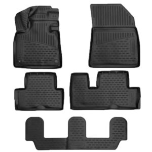 Novline Σετ Μπροστινά και Πίσω Πατάκια 2τμχ Τύπου Σκαφάκι για Citroen C4 SpaceTourer 5D 2018 Μαύρα Κωδικός: ELEMENT3D02476210K