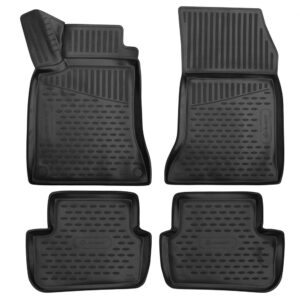 Novline Σετ Μπροστινά και Πίσω Πατάκια 4τμχ Τύπου Σκαφάκι για Mercedes-Benz GLA 2020+ Μαύρα Κωδικός: ELEMENT3D02479210K