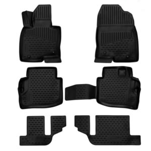 Novline Σετ Μπροστινά και Πίσω Πατάκια 6τμχ Τύπου Σκαφάκι για Mazda CX-9 2017+ Μαύρα Κωδικός: ELEMENT3D3331210K