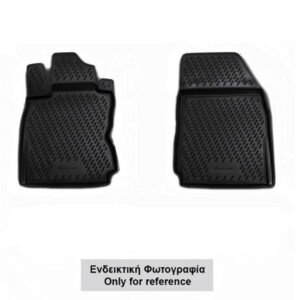 Novline Μπροστινά Πατάκια 2τμχ Τύπου Σκαφάκι για Nissan NP300 2016+ Μαύρα Κωδικός: ELEMENT3D3666210KF