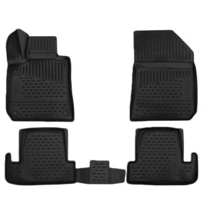 Novline Σετ Μπροστινά και Πίσω Πατάκια 4τμχ Τύπου Σκαφάκι για Peugeot 308 5D 2013-2017 Μαύρα Κωδικός: ELEMENT3D3828210K