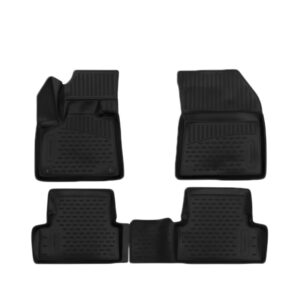 Novline Σετ Μπροστινά και Πίσω Πατάκια 4τμχ Τύπου Σκαφάκι για Peugeot 3008 2017+ Μαύρα Κωδικός: ELEMENT3D3835210K