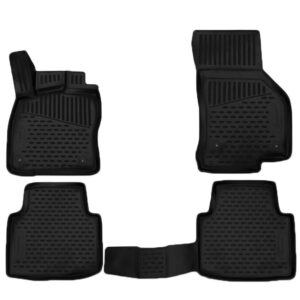 Novline Σετ Μπροστινά και Πίσω Πατάκια 4τμχ Τύπου Σκαφάκι για Skoda Superb 5D 2015+ Μαύρα Κωδικός: ELEMENT3D4517210K