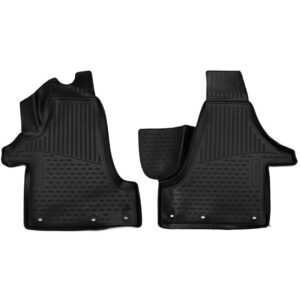 Novline Μπροστινά Πατάκια 2τμχ Τύπου Σκαφάκι για Volkswagen Transporter 2015 Μαύρα Κωδικός: ELEMENT3D5157210K