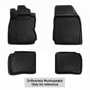 Novline Σετ Μπροστινά και Πίσω Πατάκια 4τμχ Τύπου Σκαφάκι για Dacia Duster 2017+ Μαύρα Κωδικός: ELEMENT4154210K