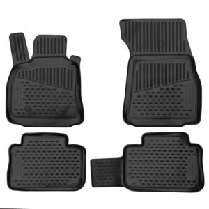 Novline Σετ Μπροστινά και Πίσω Πατάκια 4τμχ Τύπου Σκαφάκι για Audi A1 (8X) 5D Sportback 2014 Μαύρα Κωδικός: ELEMENTA02138210K