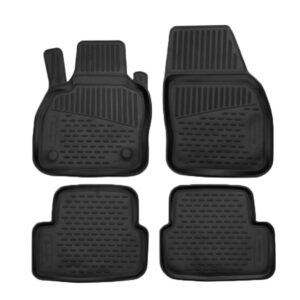 Novline Σετ Μπροστινά και Πίσω Πατάκια 4τμχ Τύπου Σκαφάκι για Audi A1 (GB) 5D 2018 Μαύρα Κωδικός: ELEMENTA02537210K