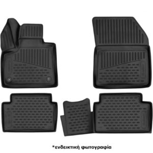 Novline Σετ Μπροστινά και Πίσω Πατάκια 4τμχ Τύπου Σκαφάκι για Citroen C4 Aircross 2012-2017 Μαύρα Κωδικός: ELEMENTA06664210K