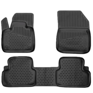 Novline Σετ Μπροστινά και Πίσω Πατάκια 3τμχ Τύπου Σκαφάκι για Citroen DS 7 Crossback 2018 Μαύρα Κωδικός: ELEMENTA0N061210K