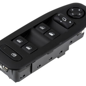 NTY Διακόπτης Παραθύρων Αυτοκινήτου για Peugeot 2008 Μαύρο Κωδικός: EWS-PE-054