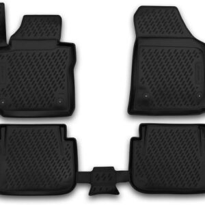 Novline Σετ Μπροστινά και Πίσω Πατάκια 4τμχ Τύπου Σκαφάκι για Volkswagen Caddy 2015 Μαύρα Κωδικός: CARVLK00003