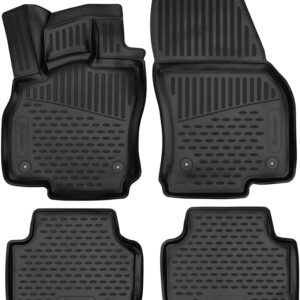 Novline Σετ Μπροστινά και Πίσω Πατάκια 4τμχ Τύπου Σκαφάκι για Audi Q3 5D 2018 / Q3 Sportback 5D 2018 Μαύρα Κωδικός: ELEMENT3D02192210K