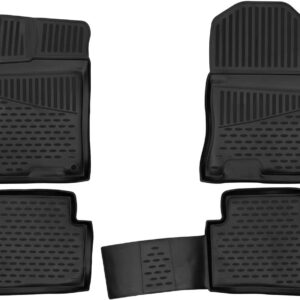 Novline Σετ Μπροστινά και Πίσω Πατάκια 4τμχ Τύπου Σκαφάκι για Hyundai Kona 2017 Μαύρα Κωδικός: ELEMENT3D02209210