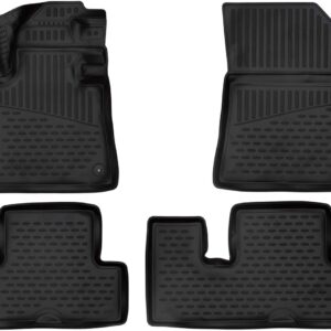 Novline Σετ Μπροστινά και Πίσω Πατάκια 4τμχ Τύπου Σκαφάκι για Citroen C4 / SpaceTourer / C4 SpaceTourer 2018+ Μαύρα Κωδικός: ELEMENT3D02477210K