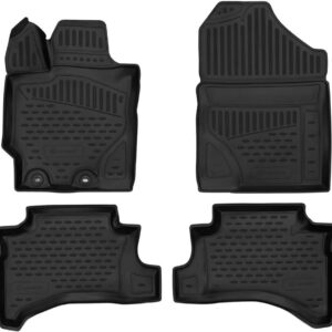 Novline Σετ Μπροστινά και Πίσω Πατάκια 4τμχ Τύπου Σκαφάκι για Toyota Yaris 2017-2020 Μαύρα Κωδικός: ELEMENT3D02541210K