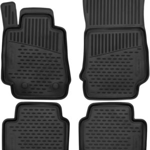 Novline Σετ Μπροστινά και Πίσω Πατάκια 4τμχ Τύπου Σκαφάκι για Alfa Romeo Giulia 2016 Μαύρα Κωδικός: ELEMENTA00443210K