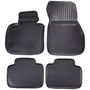 Novline Σετ Μπροστινά και Πίσω Πατάκια 4τμχ Τύπου Σκαφάκι για BMW Σειρά 2 2014+ Μαύρα Κωδικός: ELEMENTA03525210K