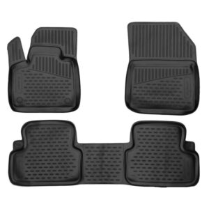 Novline Σετ Μπροστινά και Πίσω Πατάκια 4τμχ Τύπου Σκαφάκι για Nissan Leaf 2018+ Μαύρα Κωδικός: ELEMENTA0N076210K