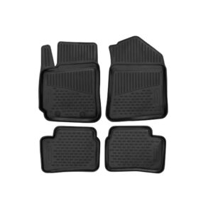 Novline Σετ Μπροστινά και Πίσω Πατάκια 4τμχ Τύπου Σκαφάκι για Hyundai i10 2016-2019 Μαύρα Κωδικός: ELEMENTA14210210K