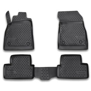 Novline Σετ Μπροστινά και Πίσω Πατάκια 4τμχ Τύπου Σκαφάκι για Chevrolet Cruze 2011+ Μαύρα Κωδικός: NLC.08.18.210K