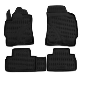 Novline Σετ Μπροστινά και Πίσω Πατάκια 4τμχ Τύπου Σκαφάκι για Hyundai Coupe 2001-2009 Μαύρα Κωδικός: NLC.16.11.210N