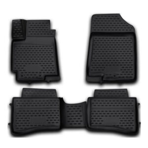 Novline Σετ Μπροστινά και Πίσω Πατάκια 4τμχ Τύπου Σκαφάκι για Kia Rio 2011-2014 Μαύρα Κωδικός: NLC.25.38.210H