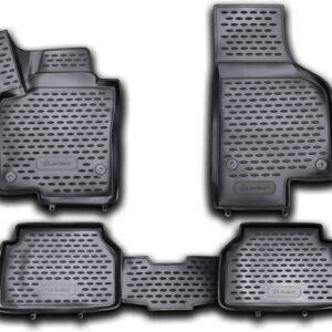 Novline Σετ Μπροστινά και Πίσω Πατάκια 4τμχ Τύπου Σκαφάκι για Volkswagen Tiguan 5D 10/2007-2016 Μαύρα Κωδικός: NLC.3D.51.21.210KH