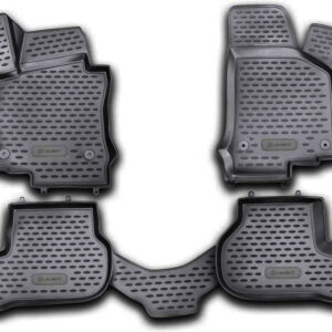 Novline Σετ Μπροστινά και Πίσω Πατάκια 4τμχ Τύπου Σκαφάκι για Volkswagen Golf 6 3/5D 2009 Μαύρα Κωδικός: NLC.3D.51.26.210KH