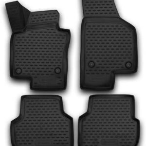 Novline Σετ Μπροστινά και Πίσω Πατάκια 4τμχ Τύπου Σκαφάκι για Volkswagen Jetta 4D 2010-2018 Μαύρα Κωδικός: NLC.3D.51.35.210KH