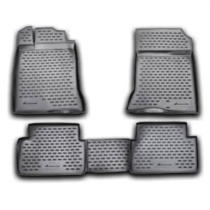 Novline Σετ Μπροστινά και Πίσω Πατάκια 4τμχ Τύπου Σκαφάκι για Renault Laguna 2007-2005 Μαύρα Κωδικός: NLC.41.13.210K