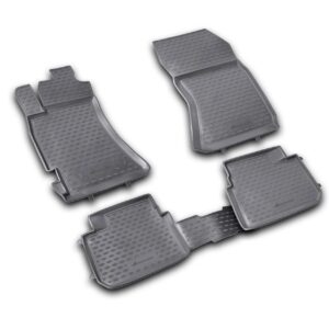 Novline Σετ Μπροστινά και Πίσω Πατάκια 4τμχ Τύπου Σκαφάκι για Subaru Forester 2008-2013 Μαύρα Κωδικός: NLC.46.08.210KH