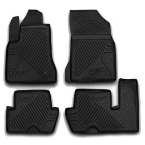 Novline Σετ Μπροστινά και Πίσω Πατάκια 4τμχ Τύπου Σκαφάκι για Citroen C4 Picasso 2006-2013 Μαύρα Κωδικός: C000000010