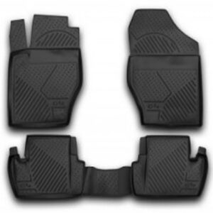 Novline Σετ Μπροστινά και Πίσω Πατάκια 4τμχ Τύπου Σκαφάκι για Citroen C4 2011-2013 Μαύρα Κωδικός: C000000082